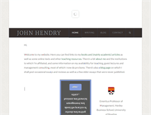 Tablet Screenshot of johnhendry.co.uk